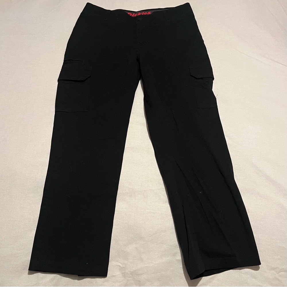 Dickies Mens Cargo Pants Black 34 30 Straight Leg